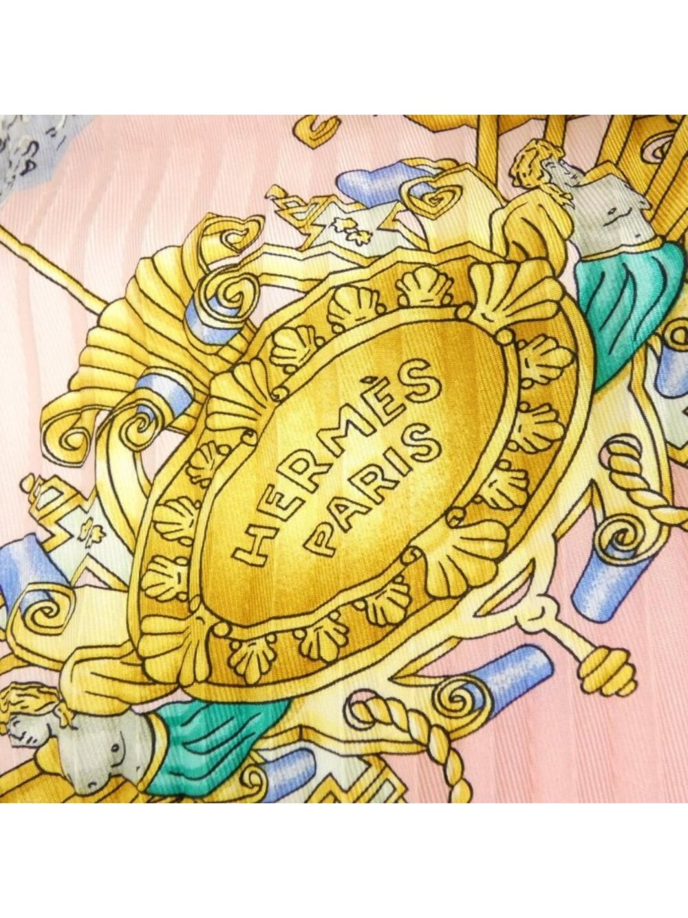 Hermes Pleated Scarf Pink - Picture 4 of 7